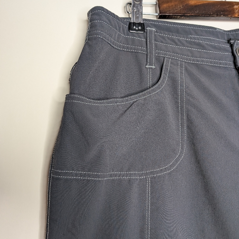 Kühl Mountain Culture Gray Outdoor Capris Pants Size 14 Regular - Picture 7 of 16